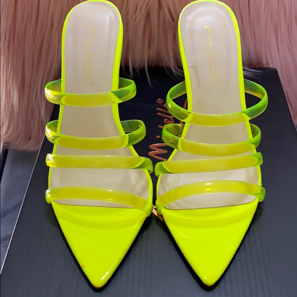 Neon Yellow Heels